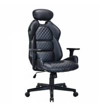 Кресло  PREMIUM "Tokyo EX-595", регулируемый подголовник, рециклированная кожа, черное, 532975