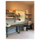Стол на металлокаркасе BRABIX LOFT CD-002, 1000х500х750 мм, складной, цвет морёный дуб, 641212. Фото товара с разных ракурсов.