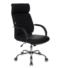 Кресло руководителя Бюрократ T-8010SL/BLACK черный искусственная кожа крестовина хром