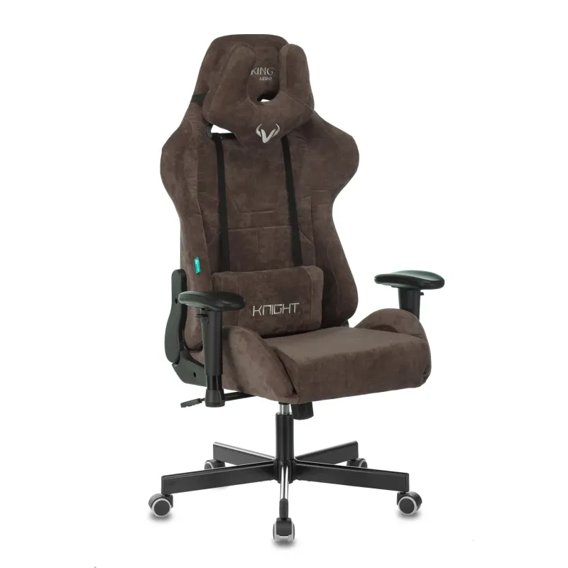 Кресло игровое Бюрократ VIKING KNIGHT LT10 FABRIC коричневый крестовина металл главное фото